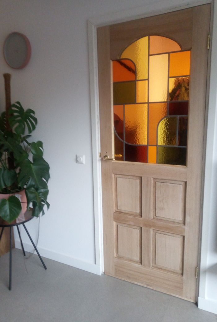 Moderne Bleiverglasung in Innent&uuml;r