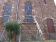Glas in lood reparatie, Filiaalkerk in Schnborn, Gemeente Kirchberg (Hunsrck, D) 2015