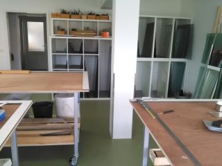 Nieuwe glas in lood werkplaats